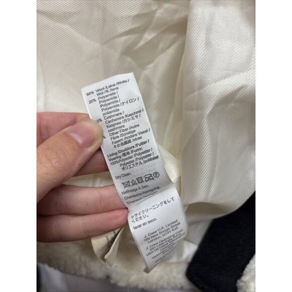 Madewell Sherpa McClancy Coat Long Wool Blend Faux Fur Jacket Size Large - Picture 5 of 8